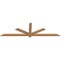 Ekena Millwork Kennewick Timber Gable Bracket, Western Red Cedar, 84"W x 24"H x 1 1/2"D x 3 1/2"F, 7/12 Pitch GBW084X24X0204KEN00SWR - alternate 2